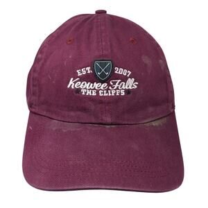 Keowee Falls The Cliffs Slideback Hat Red One Size Classic Cut Ahead